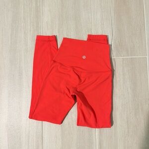 Lululemon Double Lined Align 23” Love Red HR Legging Buttery Soft Size 0